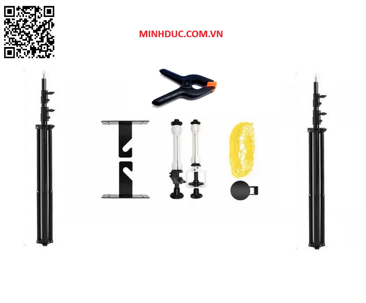 Khung treo phông xích đơn di động kèm ống 3m