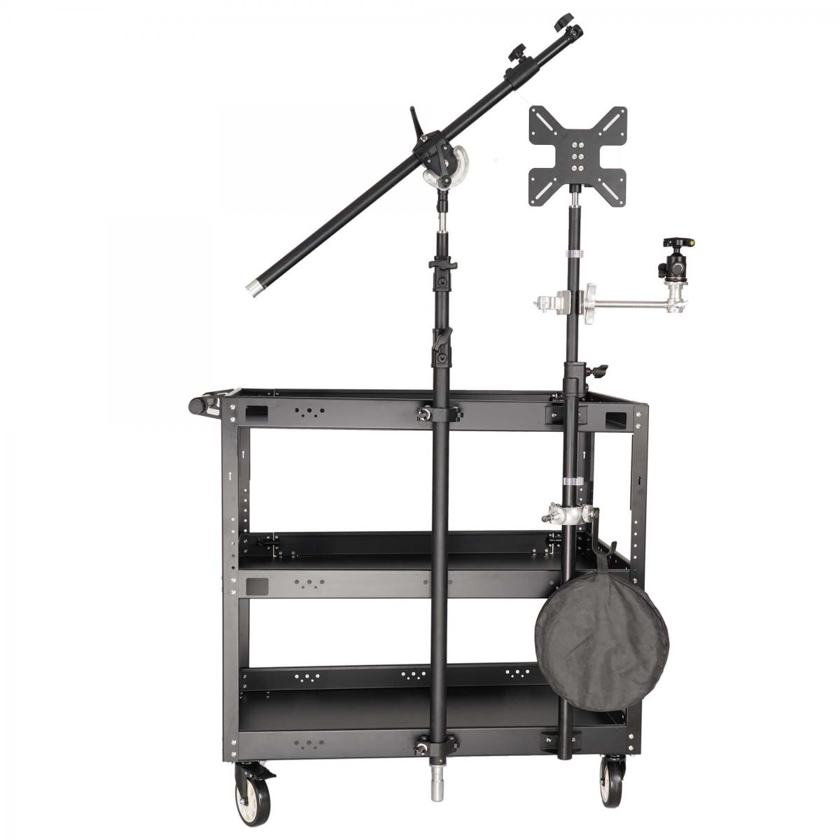 Xe đẩy thiết bị studio 3 tầng Ranger Tool PM03 (100x60x100cm)