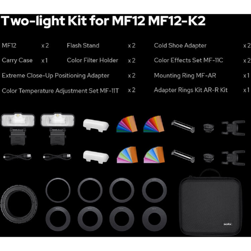 Đèn Flash Macro Godox MF12 - K2 Chính Hãng Giá Tốt