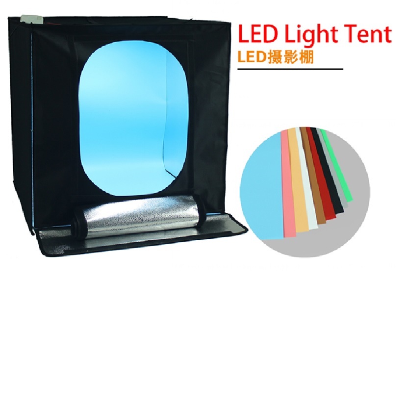 Hộp Chụp LED light tent 60x60 with 4 PVC backdrops
