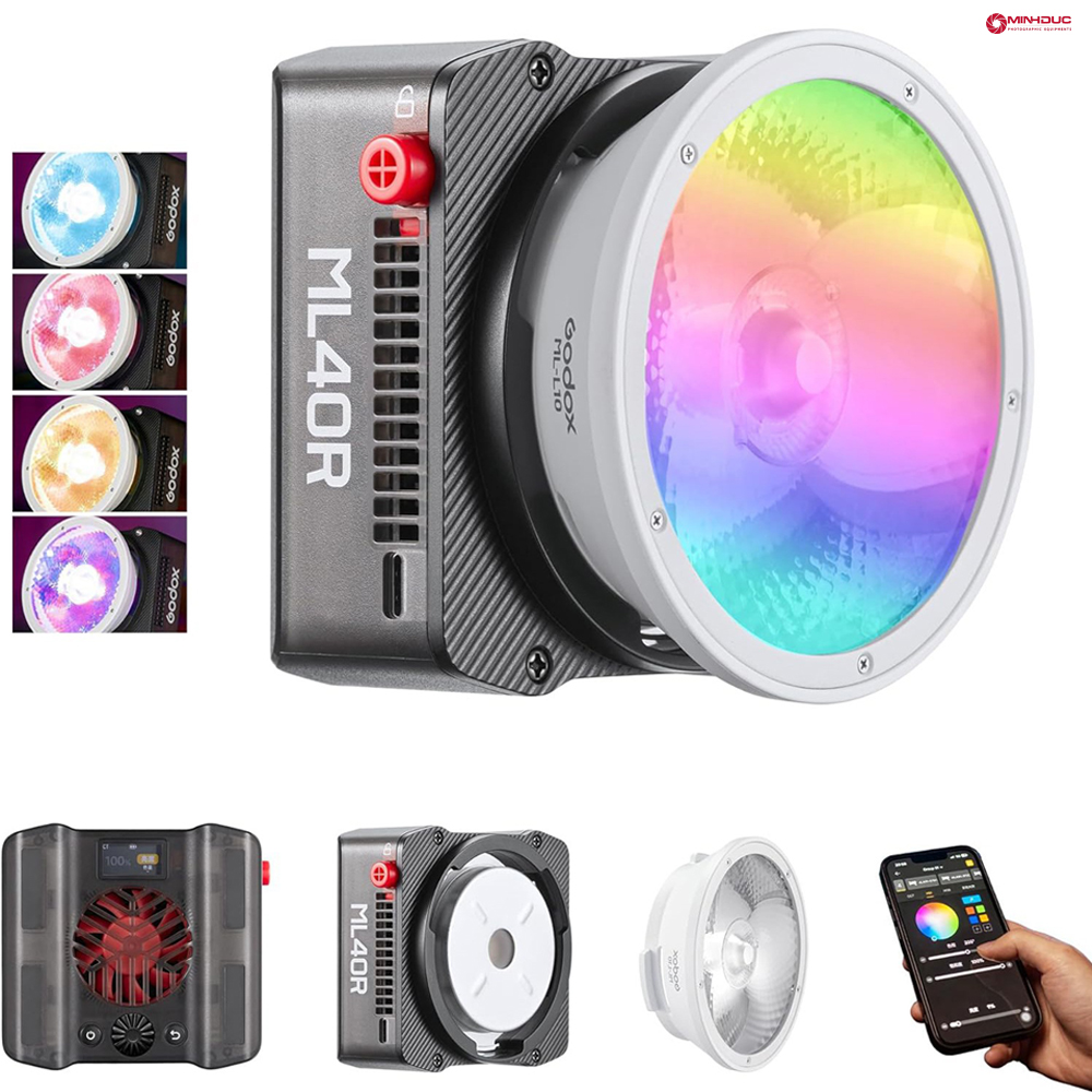 Đèn Led Godox ML40R RGB 1800-10000K CCT