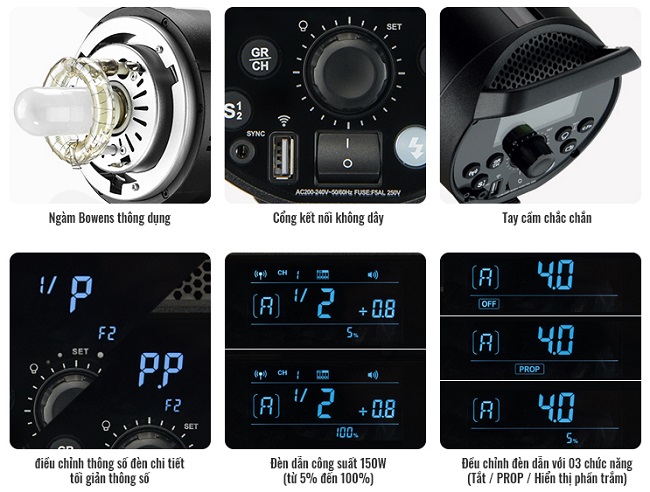 Đèn Flash Studio Godox DP1000III 1000w