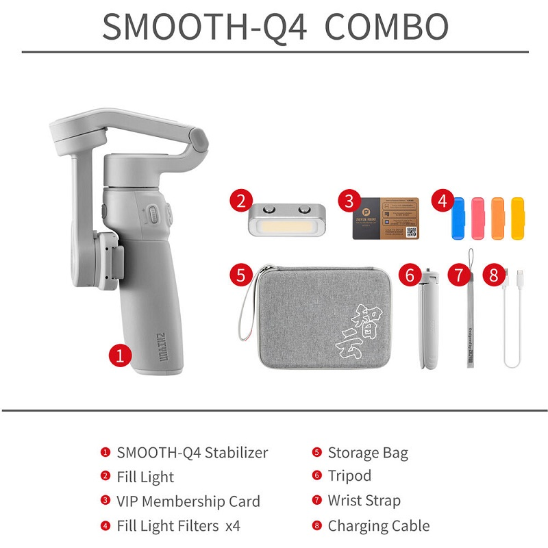 Tay cầm Gimbal Zhiyun-Tech Smooth Q4 Combo