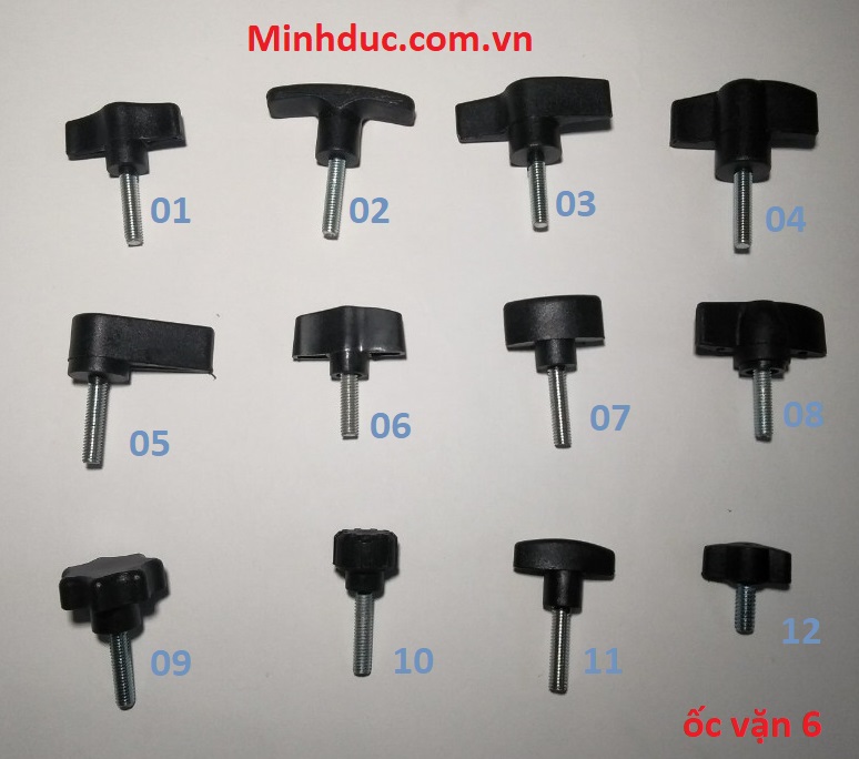 Ốc vặn chân đèn 6mm các loại