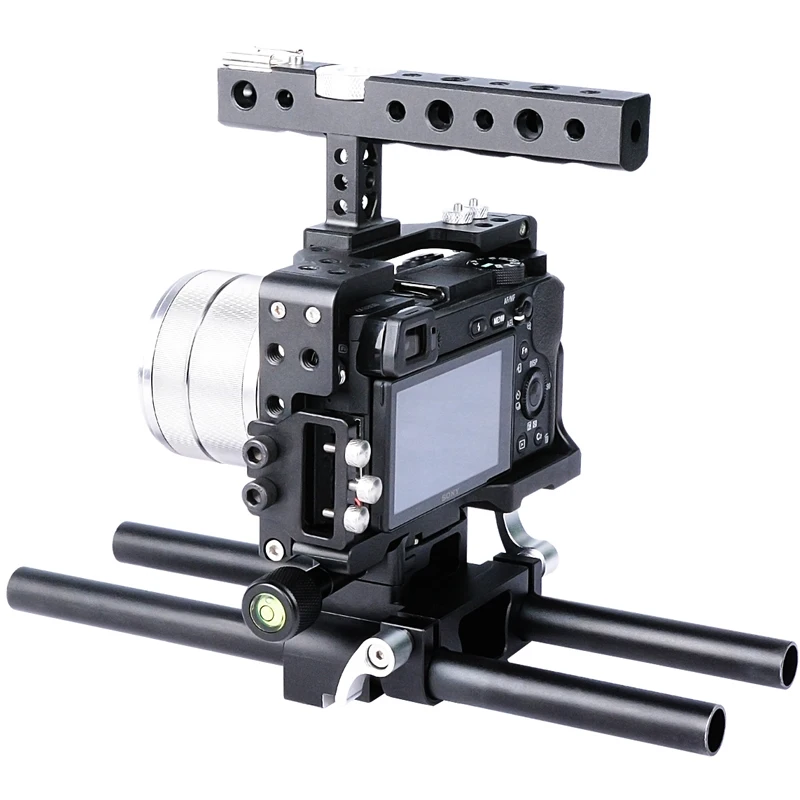 Tay cầm chống rung quay phim Yelangu camera Cage C6 - Handheld Stabilizer for sony a6300 a6500