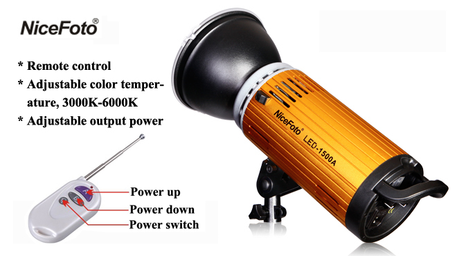 Đèn Nicefoto Led 1500A video light 3200k-6500k