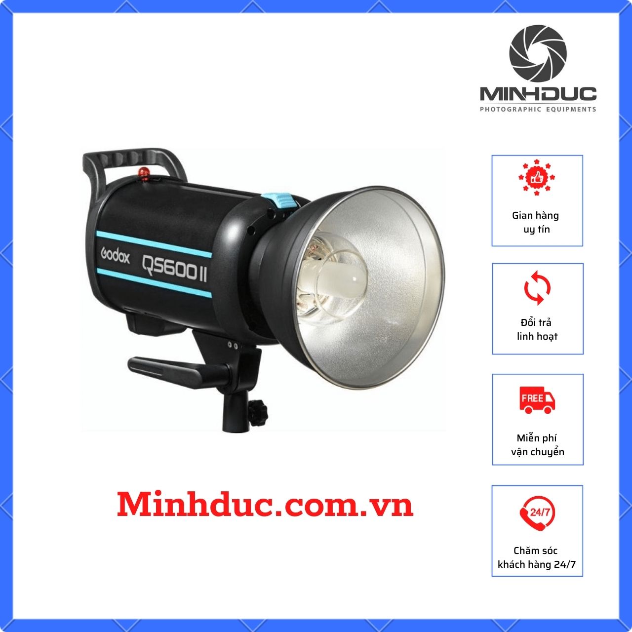 Đèn flash studio Godox QS600II