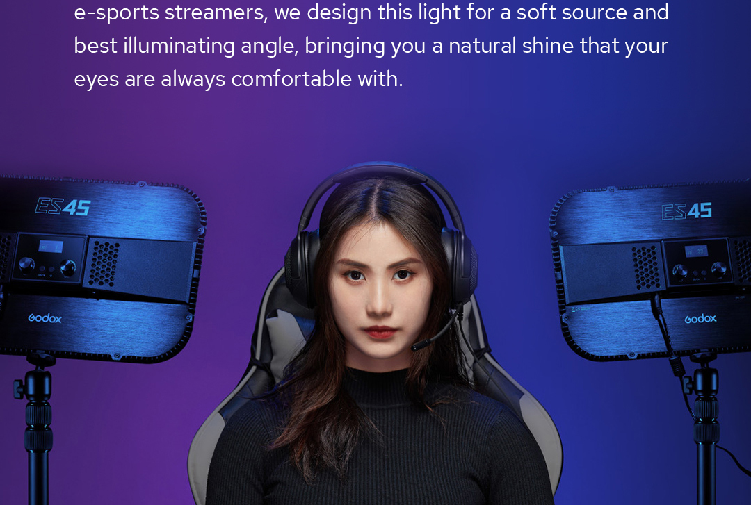 Đèn led Godox E-sport ES45 kit