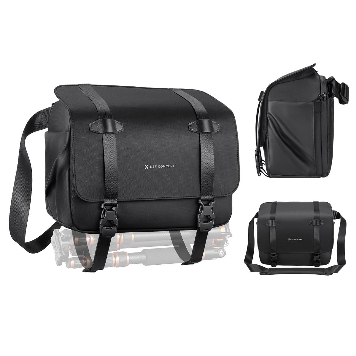 Túi đeo chéo máy ảnh KF KF13.163 ( Đen, 10L)