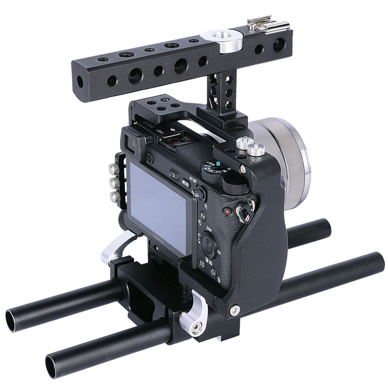 Tay cầm chống rung quay phim Yelangu camera Cage C6 - Handheld Stabilizer for sony a6300 a6500