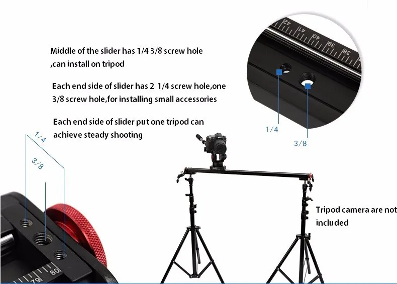 Thanh Dolly Dragon -D02 150cm Slider Rail for Camera and Video