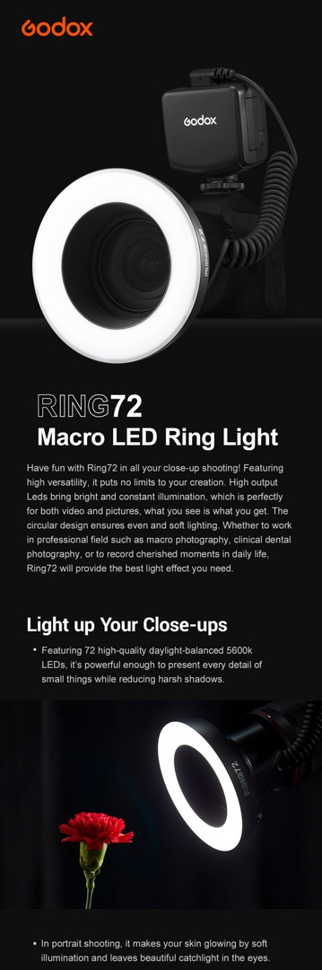 Đèn Led Godox Ring 72 Macro Chính Hãng
