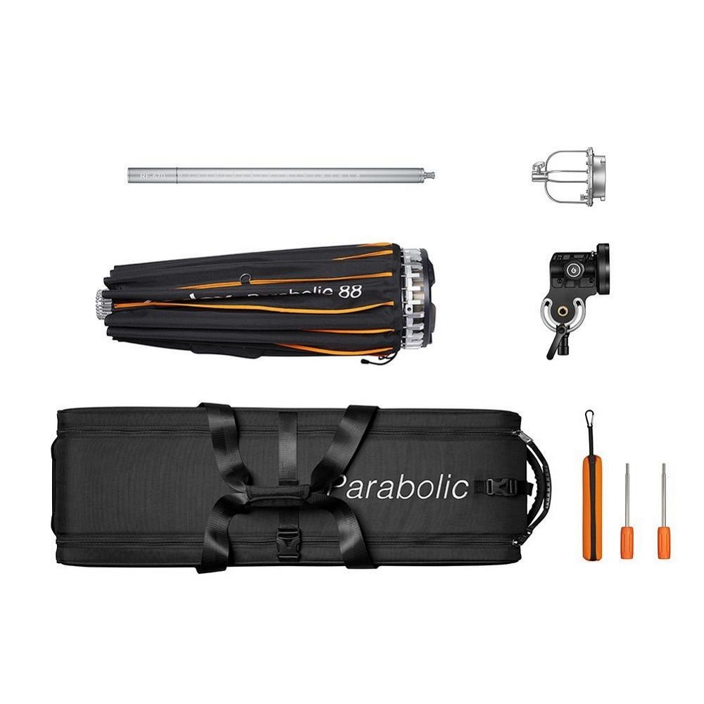 Softbox Godox Parabolic Light Focusing System Reflector P128 Kit