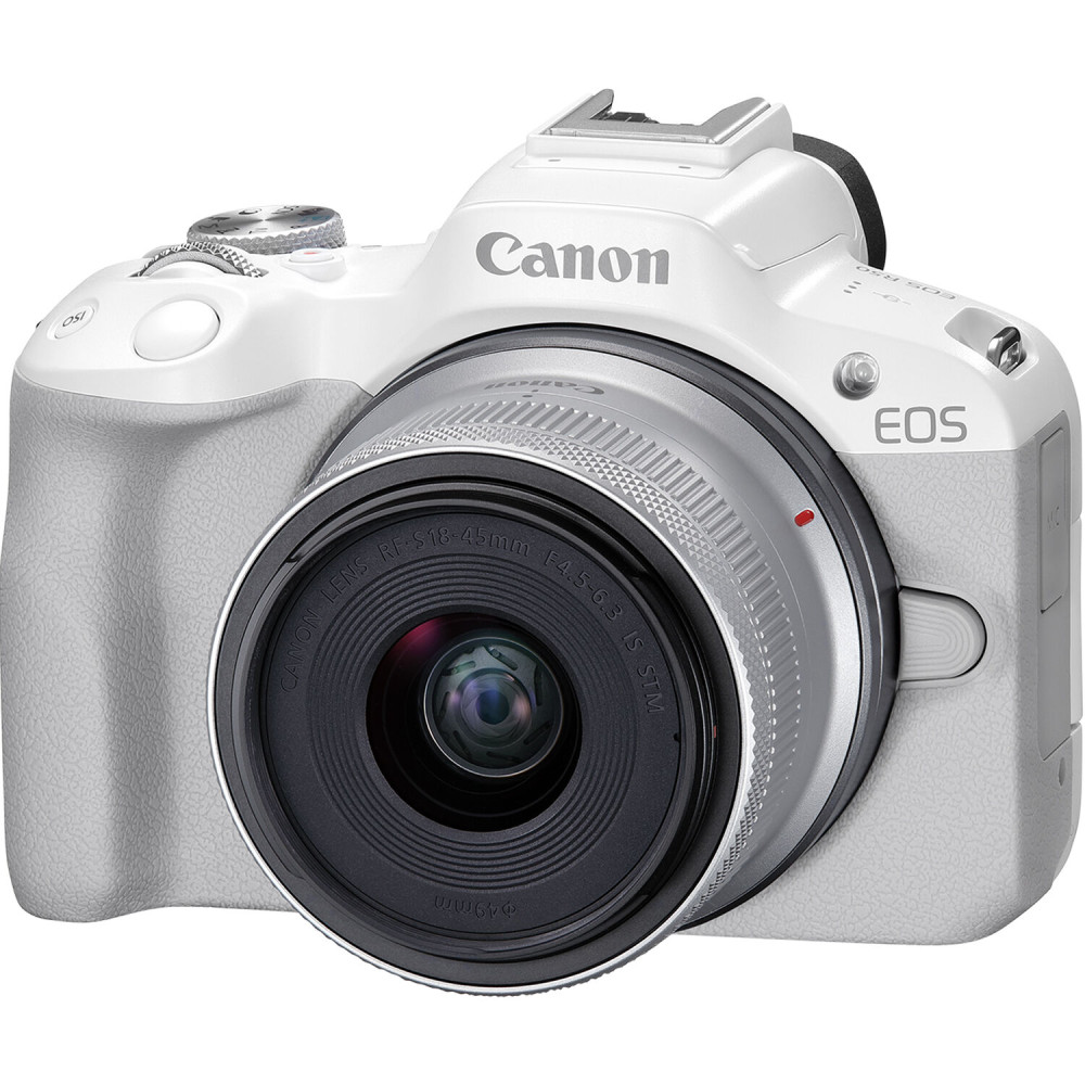 Máy Ảnh Canon EOS R50 ( White) + Lens RF-S 18-45mm