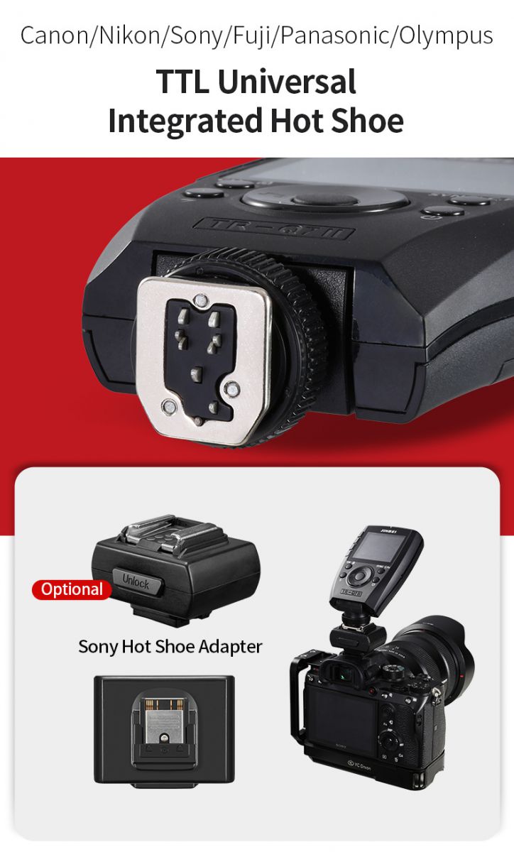Trigger điều khiển đèn Jinbei TR-Q7II tích hợp