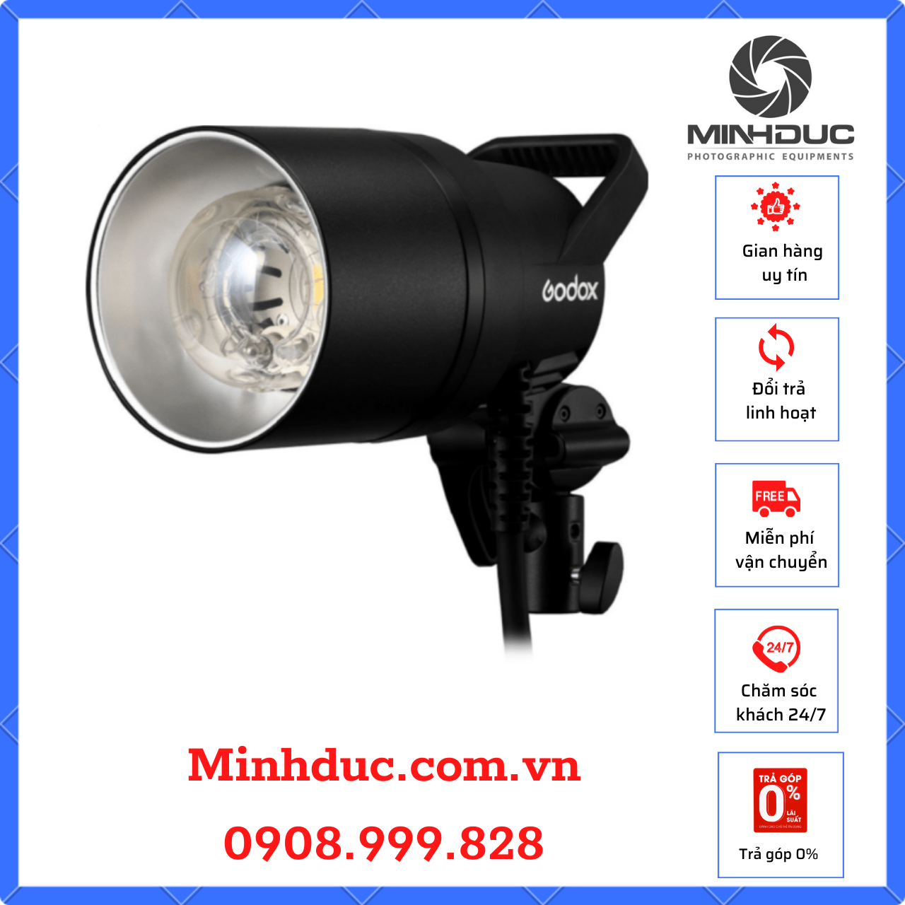 Đèn Flash Ngoại Cảnh Godox AD1200 PRO Chính Hãng