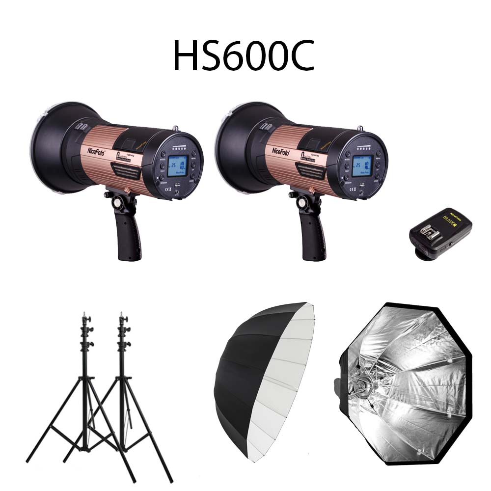 Combo đèn ngoại cảnh Nicefoto HS600C Kit 2