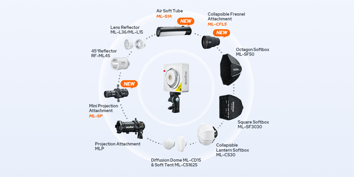 Đèn led Godox ML100R RGB Portable