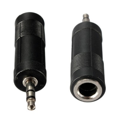 Đầu chuyển Audio 6.35 mm thành 3.5 mm (nhựa)