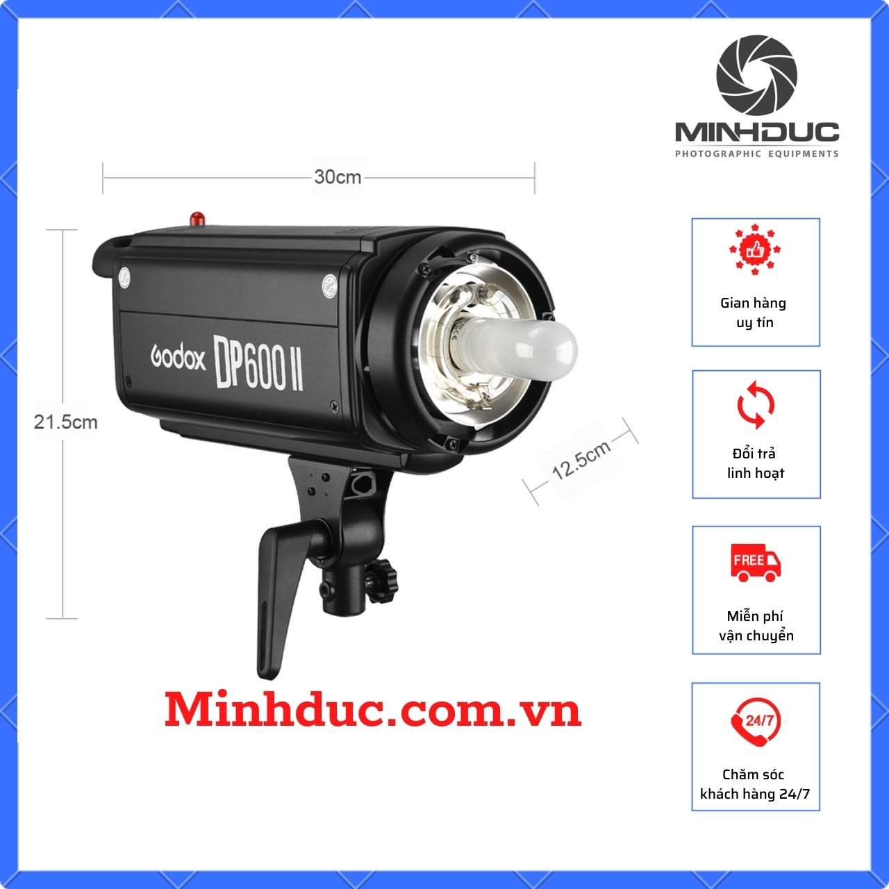 Đèn flash studio Godox DP600II
