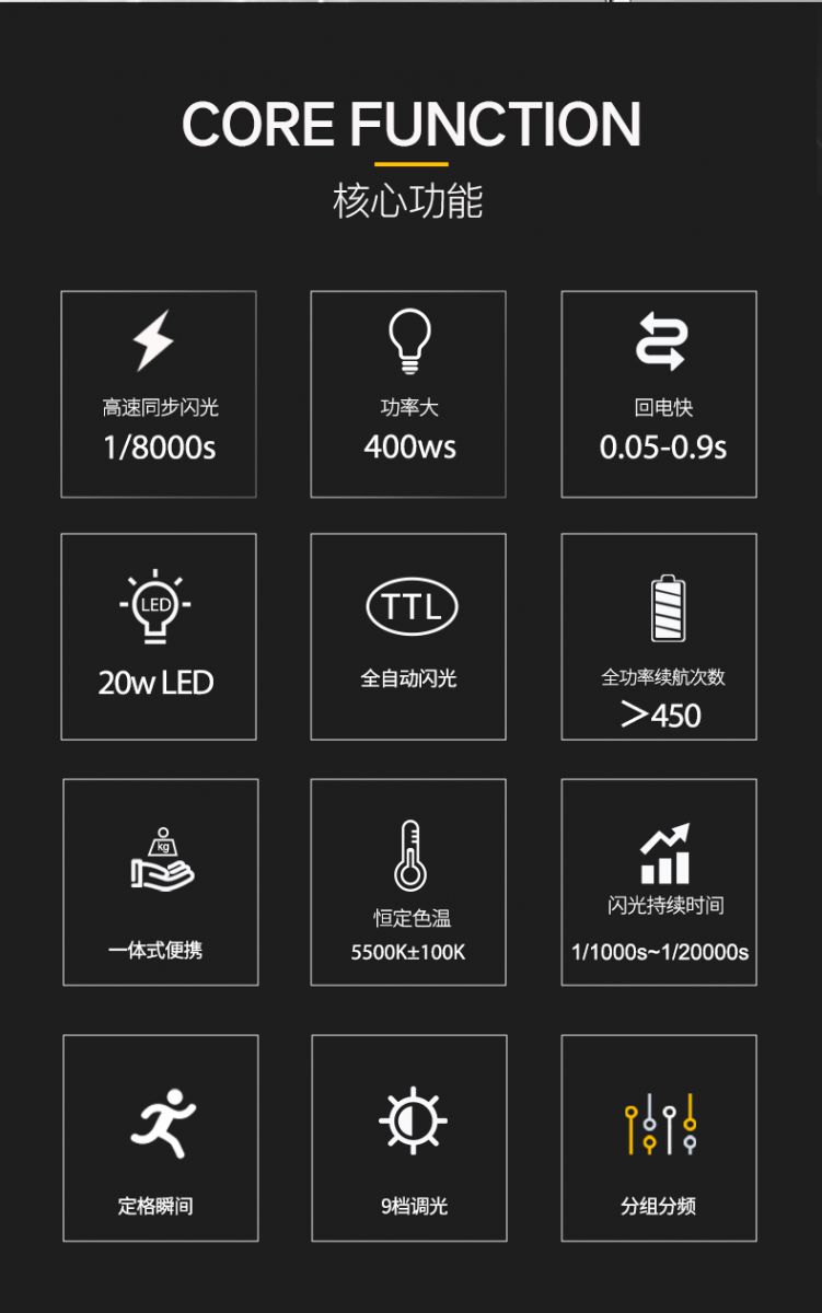 Đèn flash ngoại cảnh Jinbei HD 400 pro