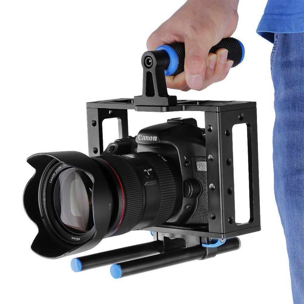 Tay cầm chống rung quay phim Yelangu - camera Cage C1