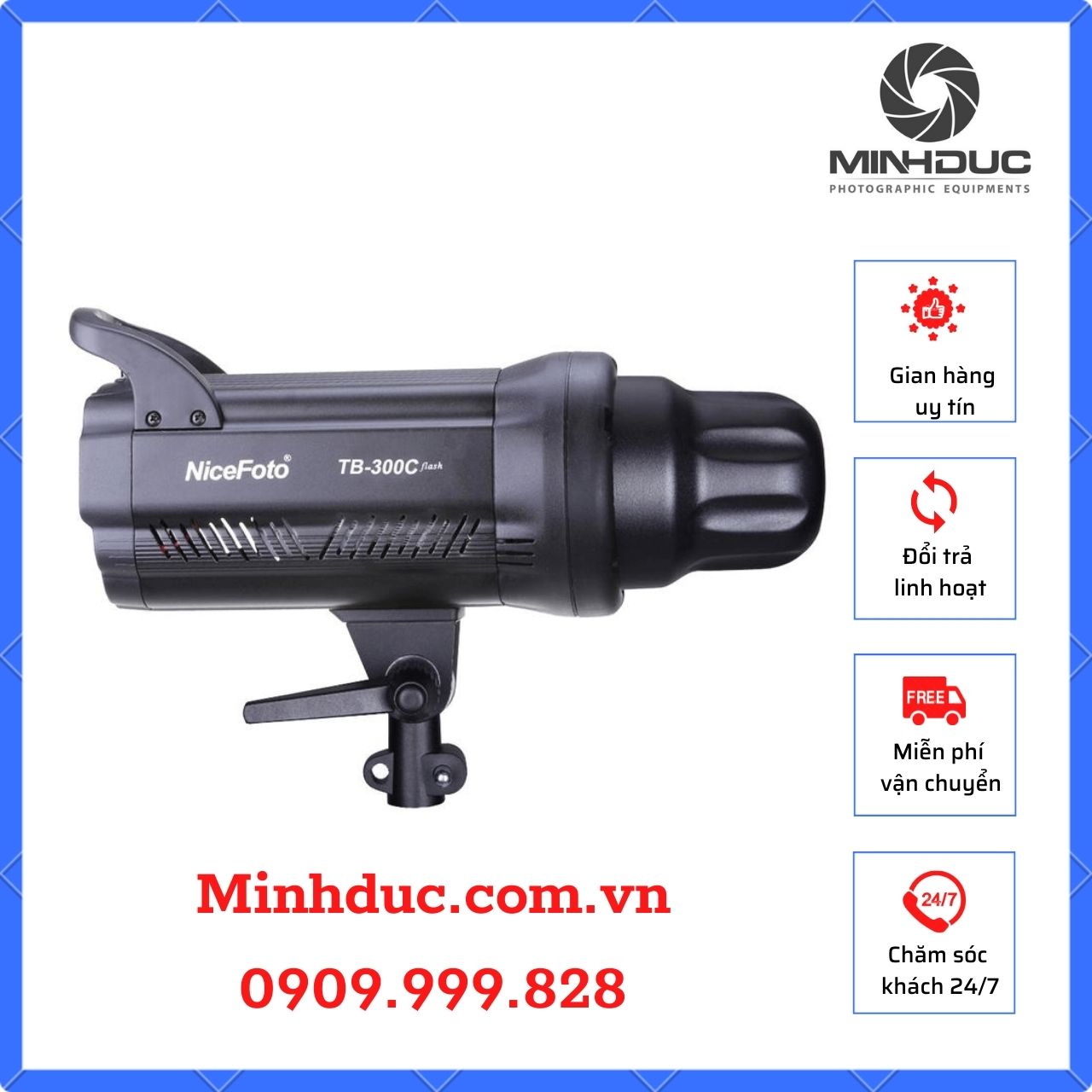 Đèn flash Nicefoto TB300C