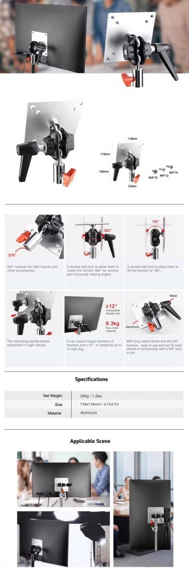 Gá đỡ màn hình xoay MD220