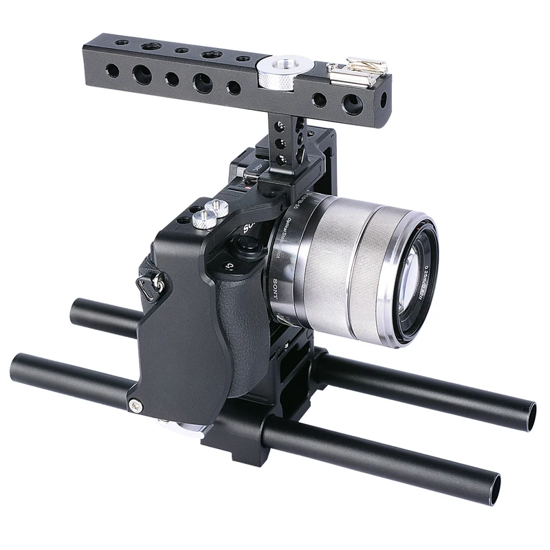 Tay cầm chống rung quay phim Yelangu camera Cage C6 - Handheld Stabilizer for sony a6300 a6500