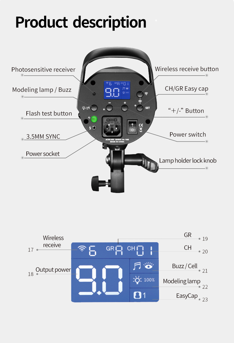 Đèn Flash Studio Jinbei DMII6 600w
