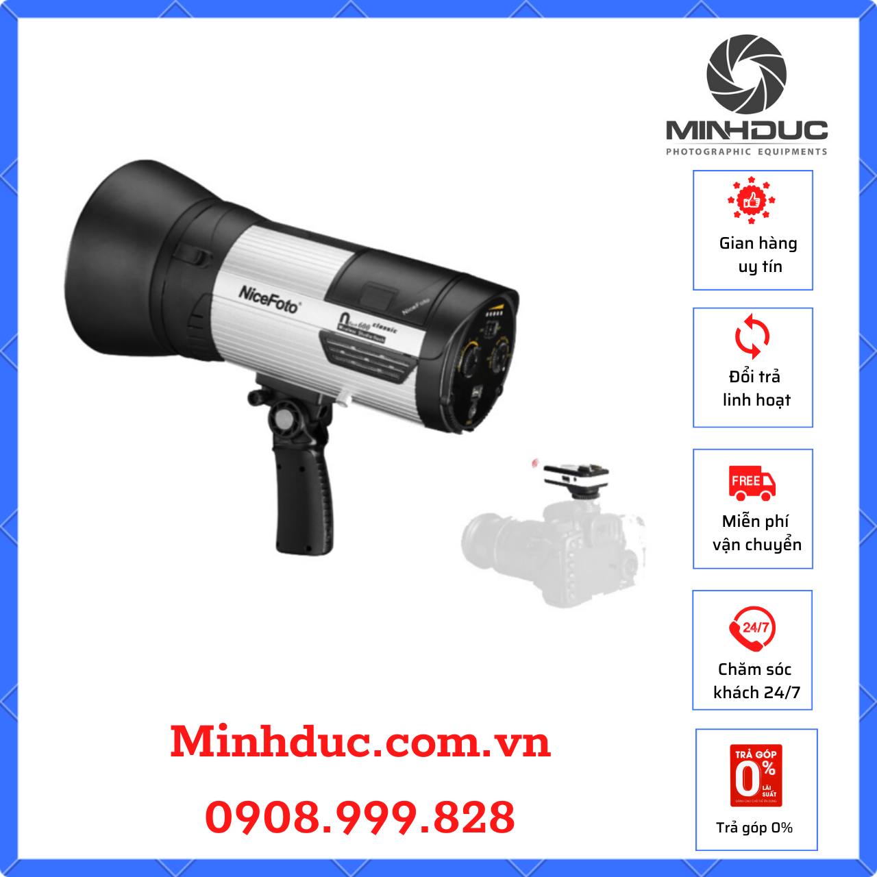 Đèn ngoại cảnh NiceFoto nflash 600 600W HSS 1/8000