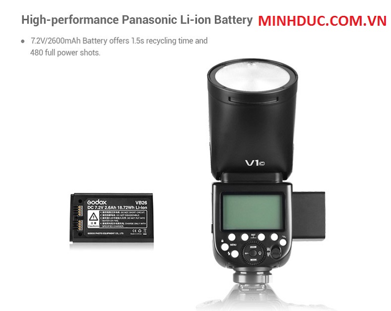Đèn Flash Godox V1 S TTL Hss 1/8000 For Sony