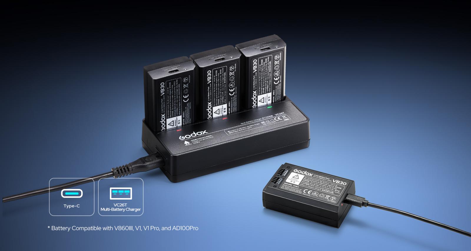 Đèn Flash Godox V100 O TTL Hss 1/8000 For Olympus