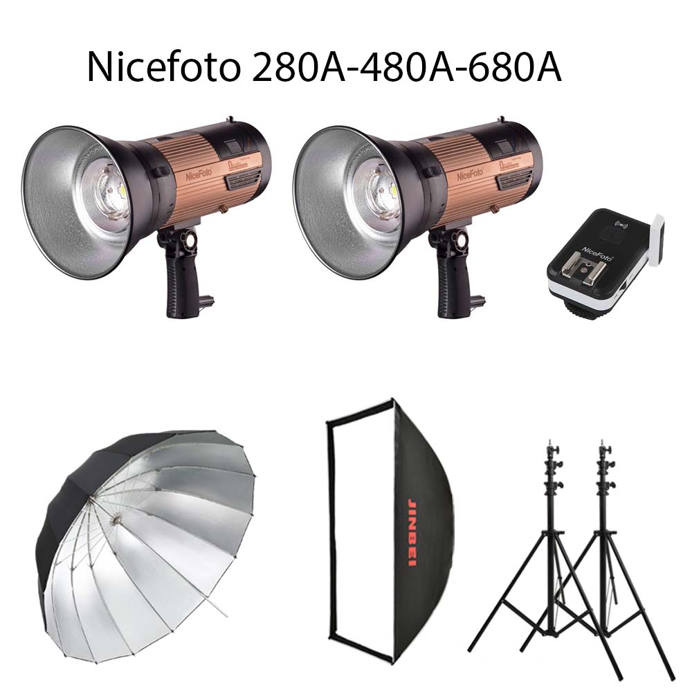 Combo đèn flash ngoại cảnh Nicefoto N Flash 280A kit 2