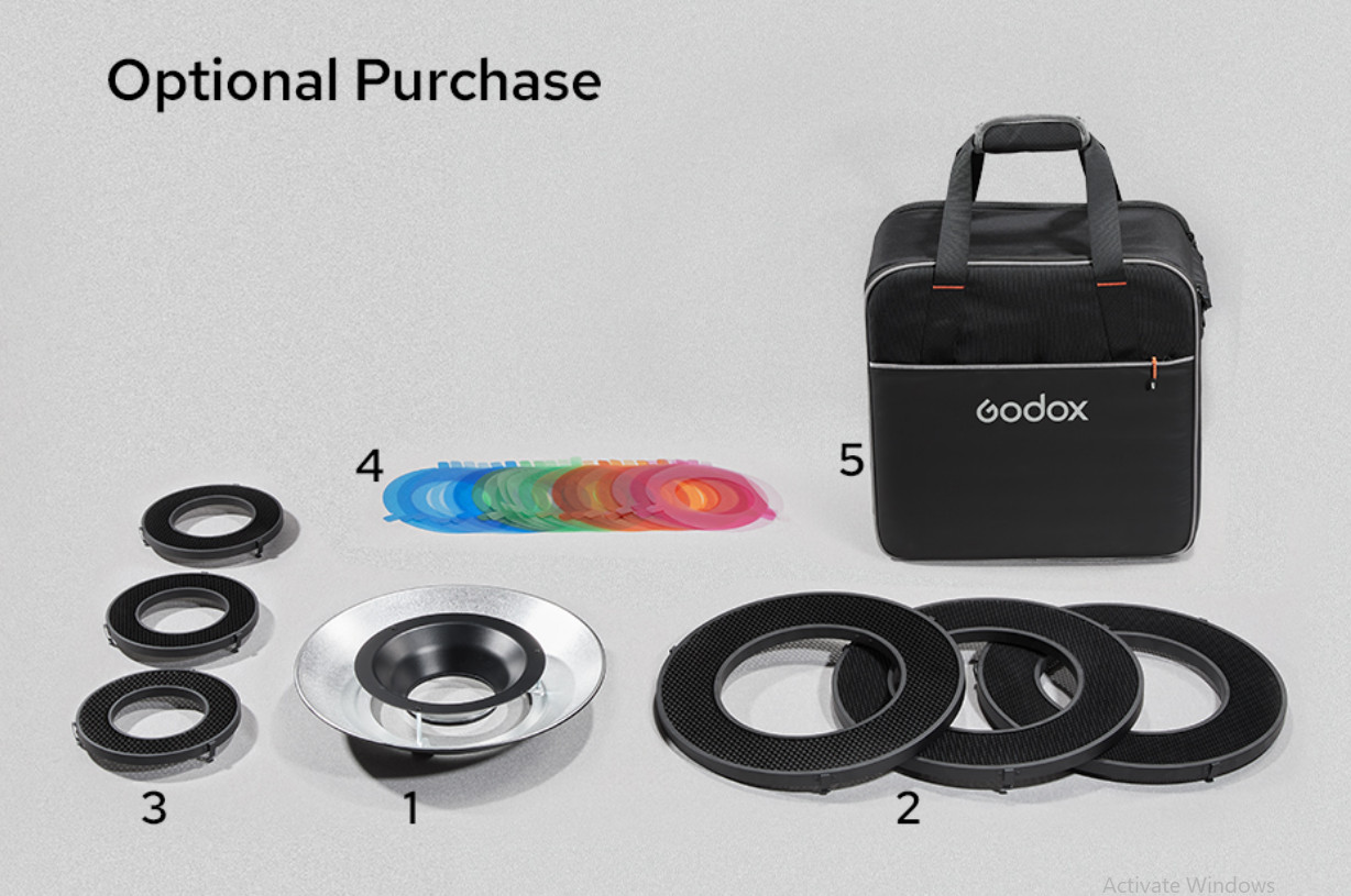 Bộ combo phụ kiện cho Ring flash R200 Godox
