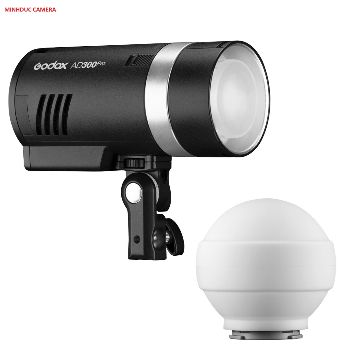 Combo Đèn flash ngoại cảnh AD300pro + tản sáng CD15