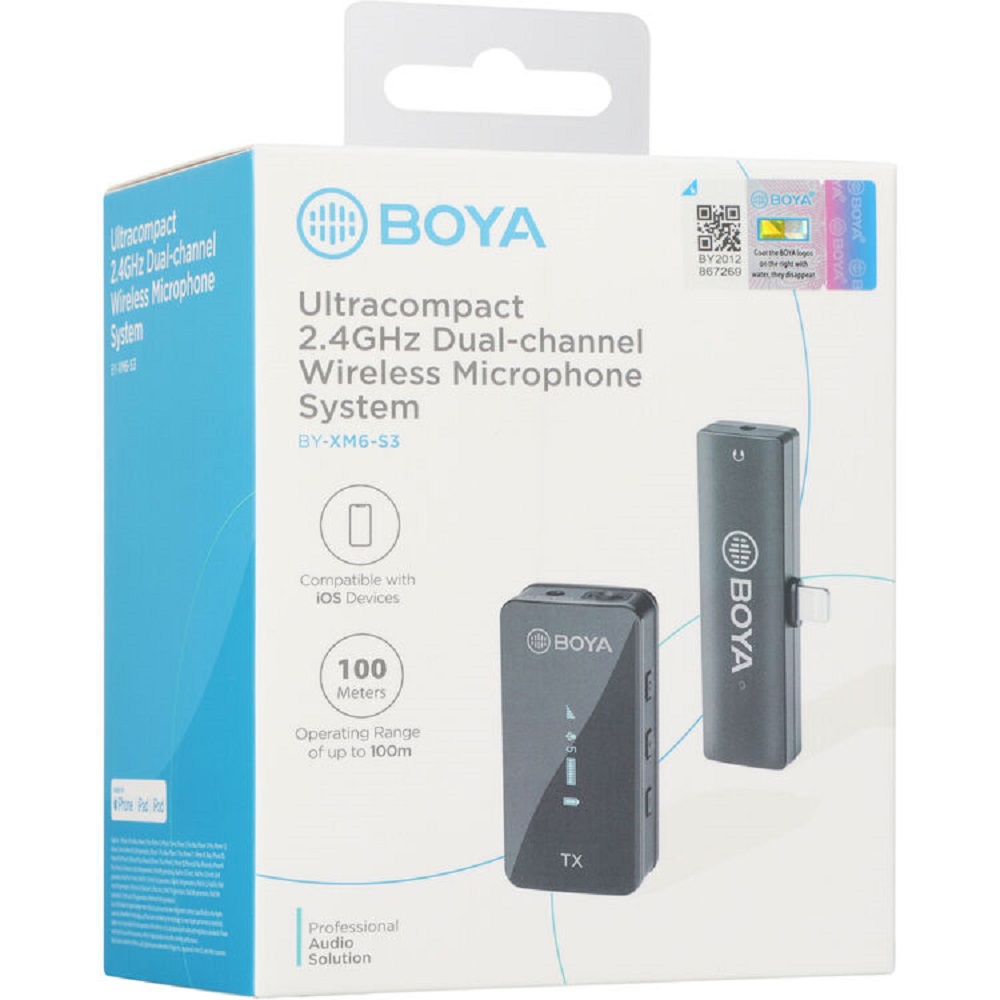 Mic Thu Âm Chuyên Nghiệp BOYA BY-XM6 S3 For IOS