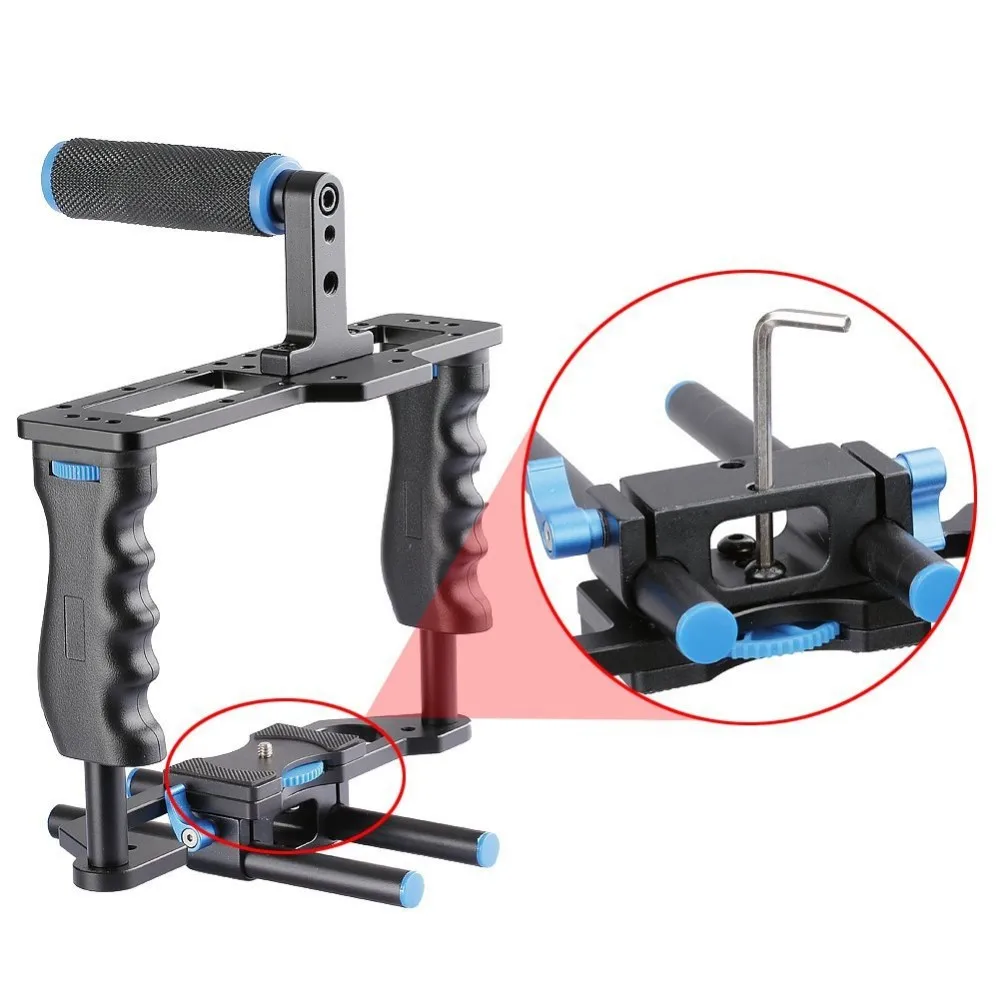 Tay cầm chống rung quay phim Yelangu - camera Cage C2 - Handheld Stabilizer
