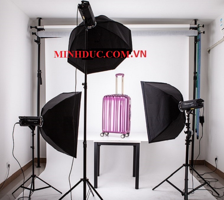 Bộ kit đèn flash studio NicePhoto MD003 2400w ( 3 đèn)