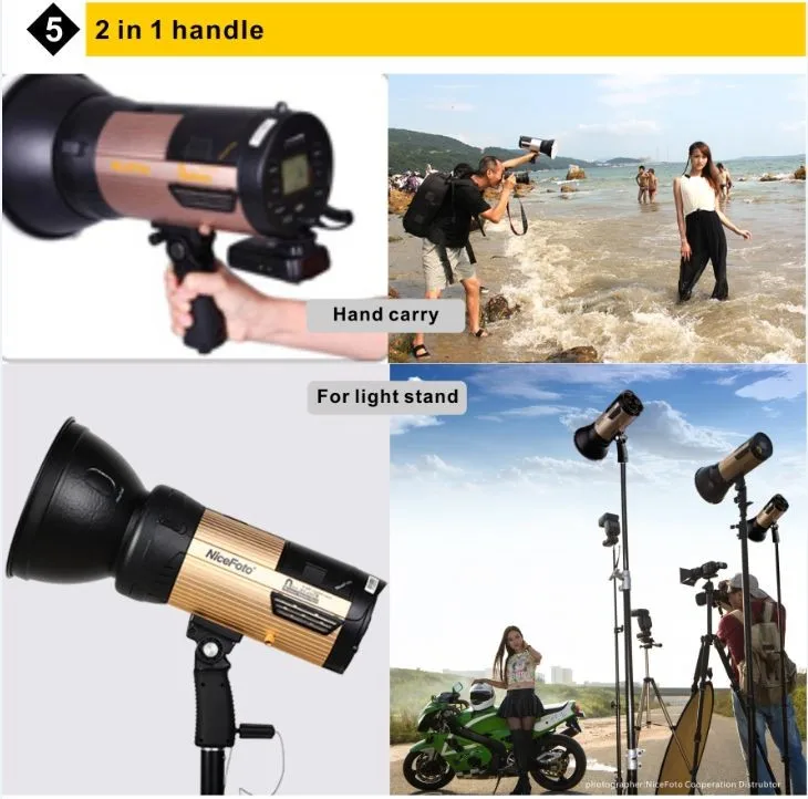 Đèn ngoại cảnh NiceFoto HS600C 600W HSS TTL 1/8000S