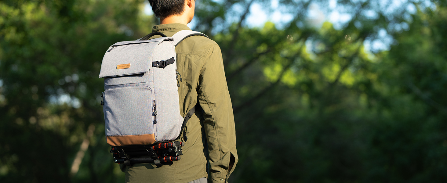 Balo máy ảnh KF KF13.104 V1 Xám dung tích 22L