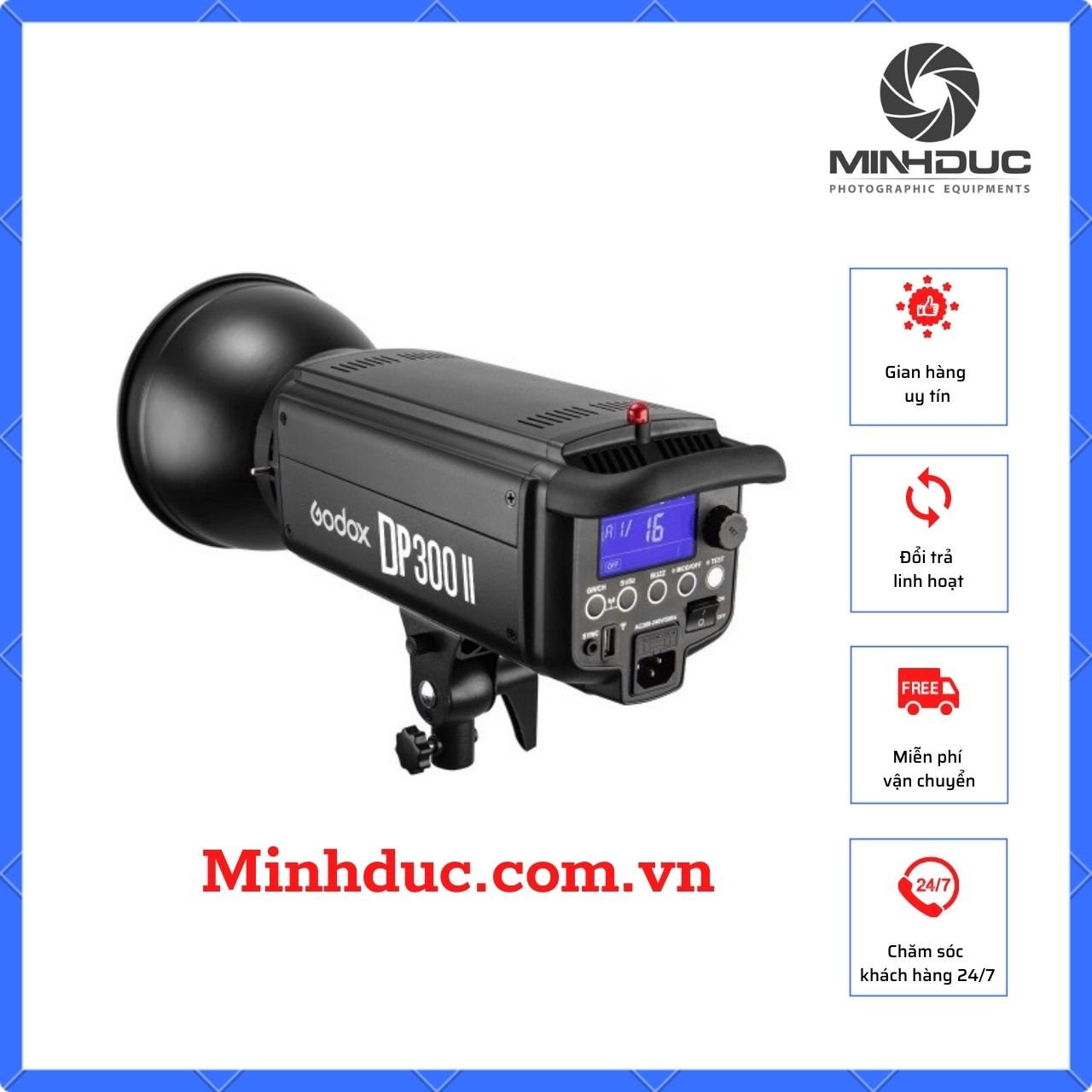 Đèn Flash studio Godox dp300II