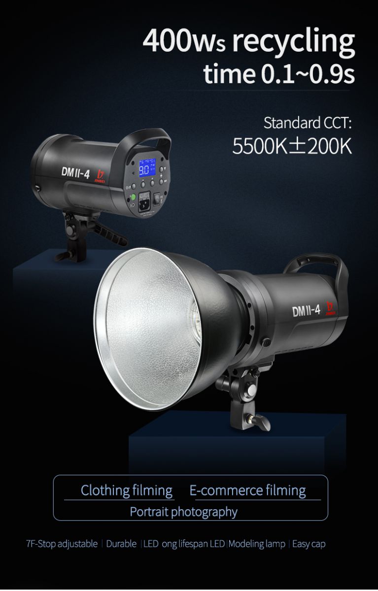 Đèn Flash Studio Jinbei DMII-4 400Ws