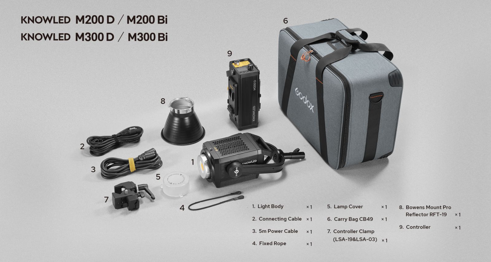 Đèn led Godox M200D 5600k