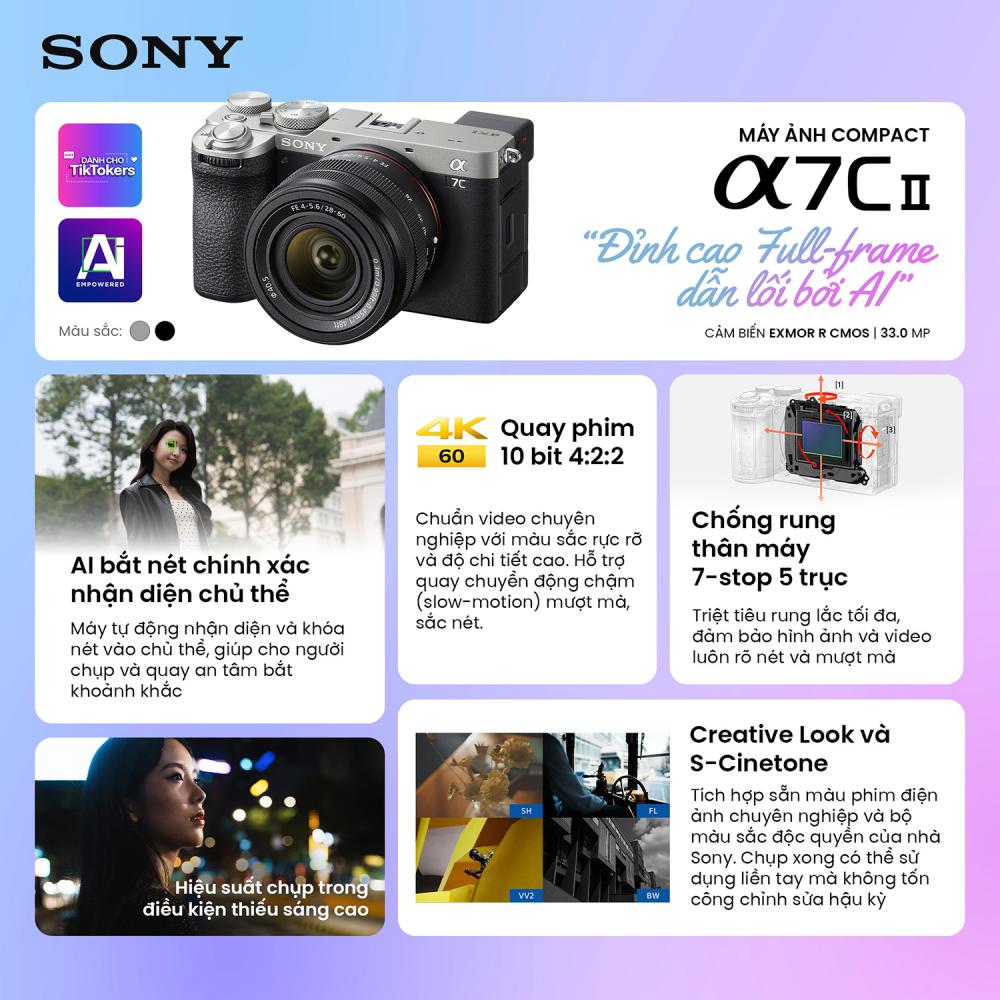 Máy Ảnh Sony Alpha A7C II (7CM2)
