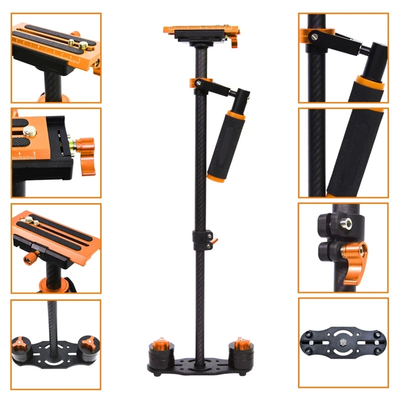 Tay cầm quay phim Yelangu steadicam S60T Orange Mini pro Carbon fibre