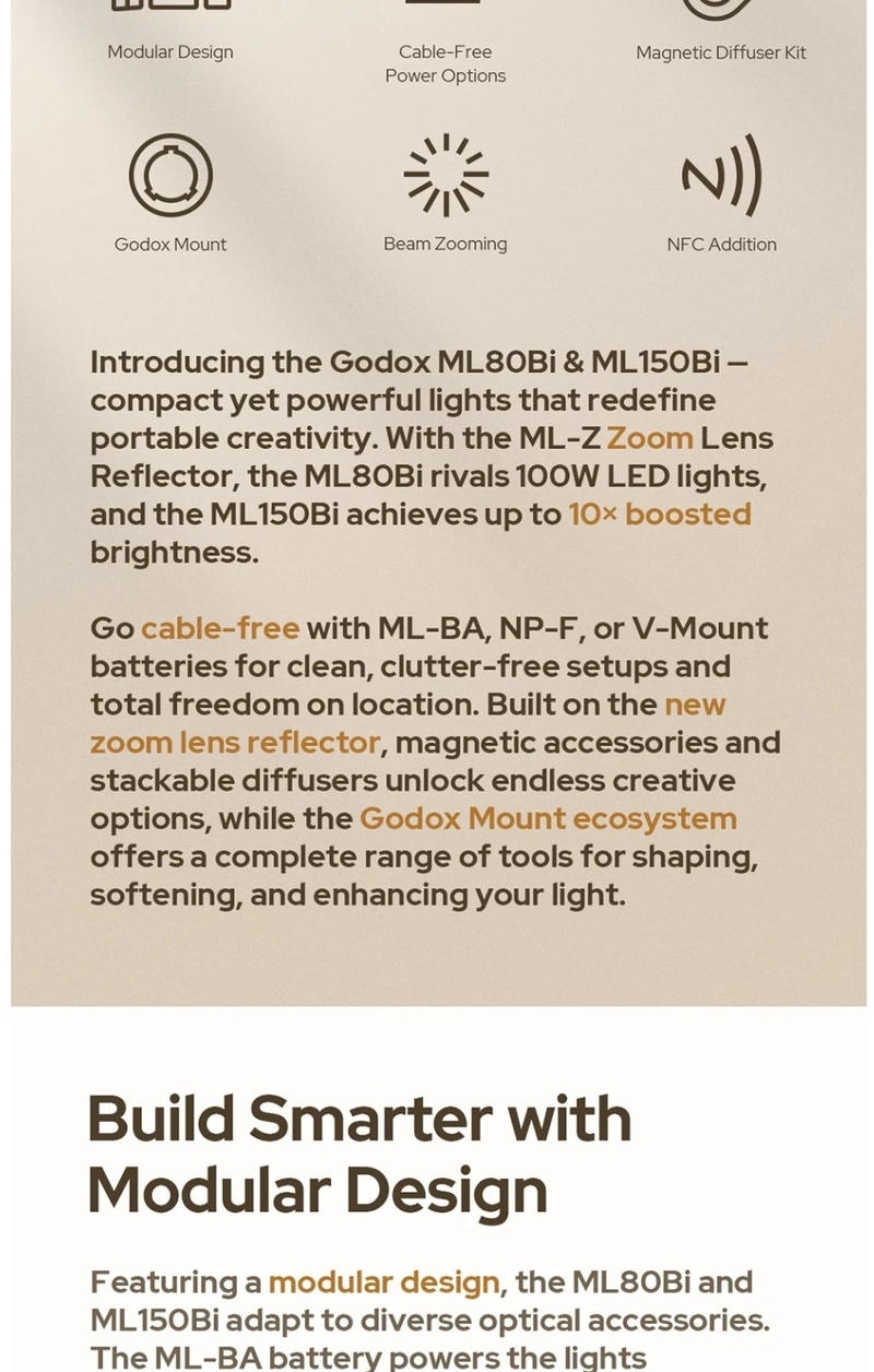 Đèn Led Godox ML80 Bi-Color