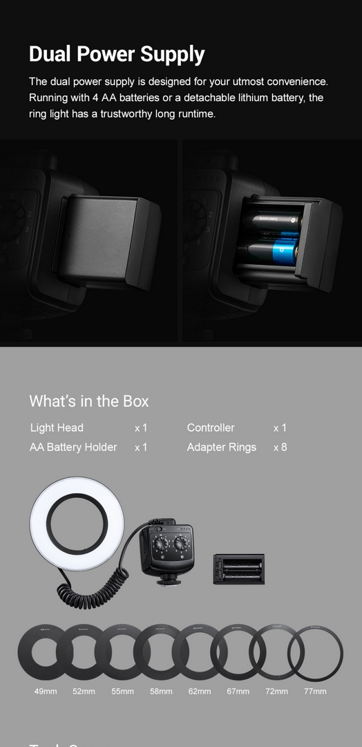 Đèn Led Godox Ring 72 Macro Chính Hãng
