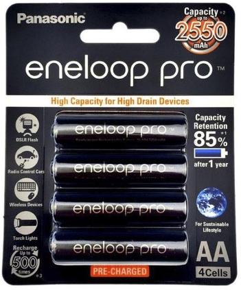 Pin AA Panasonic eneloop - black