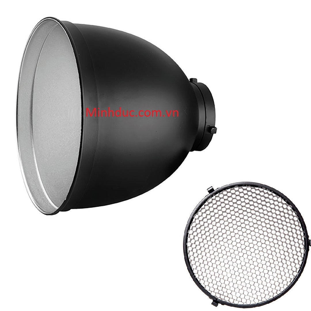 Chóa đèn góc 65 phi + lưới tổ ông